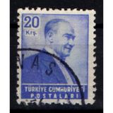 Eabi-1955 Yılı Atatürk (Sağa Bakan Portre) Posta Pulları 20 Kuruş (Tp0521) İsfila 1826