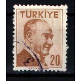 Eabi-1956 Yılı Atatürk (Tek Çizgi Çerçeveli Portre) Posta Pulları 20 Kuruş (Tp0526) İsfila 1879