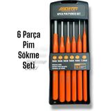 Eafix 6 Parça Pim Zımba Seti - Turuncu