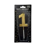 Eagle 15cm 1 Yaş Doğum Günü Büyük Rakam Sayılı Pasta Mumu Gold Renk