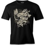 Eagle Freedom Is Not Free Siyah Erkek Tshirt