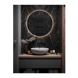 eagle mirror 100x100cm Yuvarlak Dekoratif Banyo Duvar Aynası Ledli Banyo Duvar Aynası
