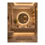eagle mirror Zen Ring Dekoratif Yuvarlak LED’li Banyo Aynası Dokunmatik Sensörlü Dimmerli Işıklı Duvar Aynası