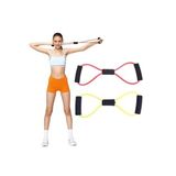 EagleHome Direnç Lastiği, Pilates Egzersiz Bandı, Karışık Renkler, Set