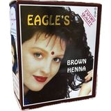 Eagle's Hena Eagle's 6lı Paket Kahverengi Hint Kınası Amonyaksız Toz Formda Kadınlar İçin Etkili Saç Renkleme