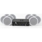 Eagletech Cafe ve Ofisler Için Hazır Ses Paketi: 10'lu Tavan Hoparlör ve Bluetooth Amfi Seti