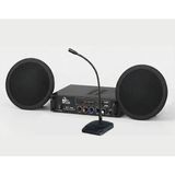 Eagletech Cafe ve Ofisler Için Hazır Ses Paketi: 2'li Tavan Hoparlör Mikrofon ve Bluetooth Amfi Seti