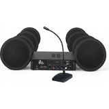 Eagletech Cafe ve Ofisler Için Hazır Ses Paketi: 8'li Tavan Hoparlör Mikrofon ve Bluetooth Amfi Seti