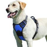 Eagloo Köpek koşum takımı, çekmez, 2 metal halkalı ve saplı, ayarlanabilir yansıtıcı, nefes alabilir, Oxford yumuşak yelek, kolay kontrol ön klipsi büyük köpekler için