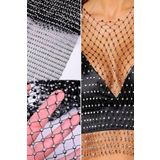 EAK ACCESSORY Kristal Taşlı File Tül 100x55 Cm