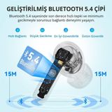 Earbuds Air Life Bluetooth Kulakiçi Kulaklık - Bluetooth 5.4-35 Saate Kadar Kullanım Süresi - Si - Çok Renkli
