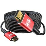 Eareyesail 4K HDMI Kablosu 50ft (HDMI2.0 "-Duvar CL3 Nominal 18Gbps)-Oyun Monitörü, PS5, Xbox, Anahtar/Ultra Yüksek Hızlı Altın Kaplama Konnektörler, Ethernet Ses Dönüşü vb. Gibi Tüm HDMI Cihazlarını