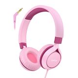 EarFun S1 Kablolu Kulaküstü Çocuk Kulaklık - Ayarlanabilir Kafa Bandı - Okul/seyahat/erkek/kız Çocuklar/bilgisayar/tablet Için Taşınabilir - Pembe