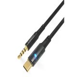 Earldom AUX53 1M Type-C to Siyah 3.5 mm Dijital Aux Kablo