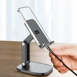 Earldom EH218 Ayarlanabilir Katlanabilir Masaüstü Telefon & Mini Tablet Tutucu | 360° Açılı, Kompakt & Dayanıklı - Beyaz