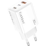 Earldom EU51 Type-C Lightning ve USB Çıkışlı 30W PD Hızlı Şarj Aleti