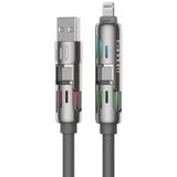 Earldom IC02 4in1 240W Type-C to Type-C Ekstra 2.4A USB