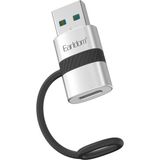 Earldom OT91A USB to Type-C Dönüştürücü - OTG / Tak‑Çalıştır, Alüminyum Kasa - Gümüş