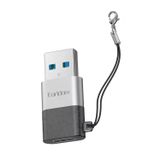 Earldom Tak Çalıştır USB to Type-C Dönüştürücü-Gri
