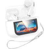 Earldom TWS40 Aktif Gürültü Engelleyici Özellikli Dijital Ekranlı Bluetooth 5.3 Kablosuz Airpods Kulaklık - Beyaz