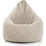 Earmut Piremium x xl Armut Koltuk Puf Fitilli Kadife Soft Cord Kumaş - Bej