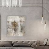 Earth Yağlı Boya Dokulu Tablo 100X150 Siyah Çerçeveli