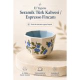 Earthly Co El Yapımı Seramik Espresso/Türk Kahvesi Fincanı Homemade Bardak MTF-50734