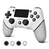 EasEasy Wireless Controller Compatible for PS4, Dual Vibration P4 Controller with 1000mAh Battery & 6-axis Gyro Sensor for P4/Pro/Slim/PC Remote Controller with Cute Thumb Grip Caps