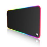 EASEMO Oyun Mouse Pad, RGB Mouse Mat, XXL Large (900 x 400 x 4 mm) 7 LED Renkli 11 Aydınlatma Modu ve Su Geçirmez Kumaş Yüzey, PC Dizüstü Bilgisayar Klavyesi için Kaymaz Kauçuk Taban