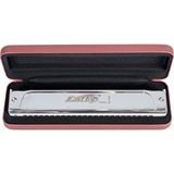 EAST TOP T10-40 Harmonica Bakır Gövde / Kromatik Pompalı / 10 Delikli / Gümüş Renk Mızıka