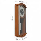 Eastar A3042 Metal Kadranlı Sarkaçlı Sessiz Duvar Saati (56 cm)