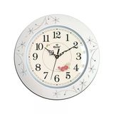 Eastar Aw7011 A Doğal Ahşap Çerçeveli Sessiz Duvar Saati (34.8 Cm)