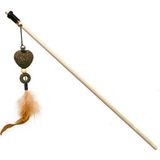 Eastland 40 cm Tüylü Catnipli Kedi Otlu Kalp Kedi Oyuncağı