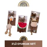 Eastland Catnipli Peluş Tavuk-Catnipli Hışırtılı Peluş Karpuz-Matatabili Peluş Fare Oyuncak 3'lü Set