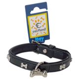 Eastland Deri Metal Kemik İşlemeli 1.6x35 cm Köpek Tasması