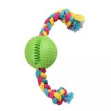 Eastland İpli Plastik Rugby Topu 6.5 cm Köpek Oyuncağı