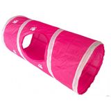 Eastland Kedi Tüneli 25 x 55 cm Pembe Renkli Kullanım Alanı İçin Eğlenceli Materyal