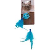 Eastland Tüylü Zilli Plastik Top Çap 4 cm Kedi Oyuncağı
