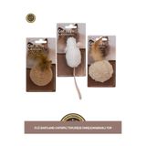 Eastland Üçlü Set Catnipli Keçe Fare / Çıngıraklı Top / Keçe Top Kedi Oyuncağı
