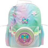 Eastpak Chımola Butterfly Yeşil-Pembe Sırt Çantası 17" CHM-CN0068-3