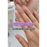 Easy Beauty 100 Adet Jel Tips Badem LARGE Beden Orta Uzunlukta Protez Takma Tırnak Seti