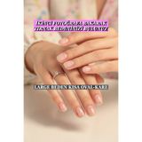 Easy Beauty 100 Adet Jel Tips LARGE Beden Kısa Oval Kare Protez Takma Tırnak Seti