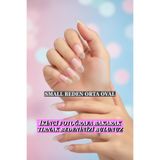 Easy Beauty 100 Adet Jel Tips SMALL Beden Orta Oval Protez Takma Tırnak Seti