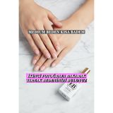 Easy Beauty 100 Adet Medium Beden Kısa Badem Jel Tips Kısa Badem Protez Takma Tırnak Seti