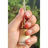 Easy Beauty 24 Adet Protez Görünümlü Takma Tırnak Seti Çift Taraflı Bant Törpü Portakal Çubuğu Hediye - Kestane Akaju