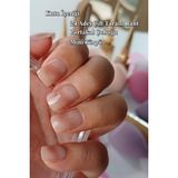 Easy Beauty 24 Adet Protez Tırnak Görünümlü Kısa Takma Tırnak Seti Yapıştırıcı Bant Hediyeli DY1100 - Natural Pink