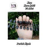 Easy Beauty 24 Adet Renkli Kare Kısa Takma Tırnak Seti 347