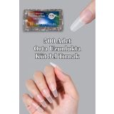 Easy Beauty 500 Adet Yeni Nesil Jel Destekli Küt Şekil Orta Uzun Takma Tırnak Seti