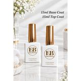 Easy Beauty Base Coat Top Coat Seti 15ML – Kalıcı Oje ve Protez Tırnak - Şeffaf