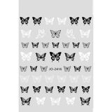 Easy Beauty Nail Art Sticker Kendinden Yapışkanlı, Tırnak Süsleme, Tırnak Dövmesi Stikı - Siyah